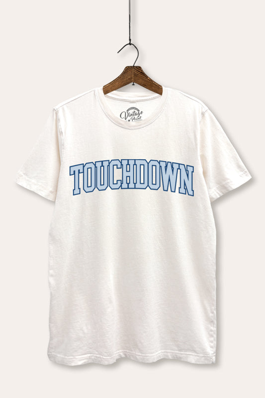 "touchdown" graphic mineral wash relaxed tee