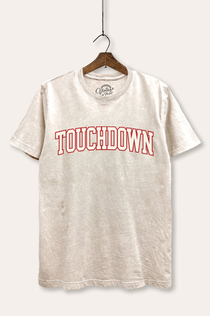 Touchdown Collegiate Sports Graphic Mineral Wash Relaxed Tee