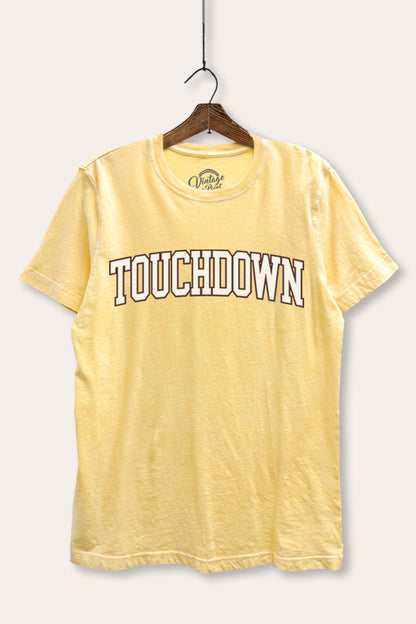 Touchdown Collegiate Sports Graphic Mineral Wash Relaxed Tee