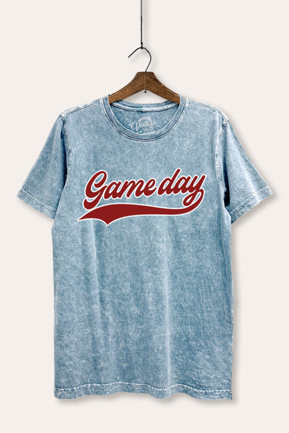 Game Day Varsity Sports Graphic Mineral Wash Relaxed Tee