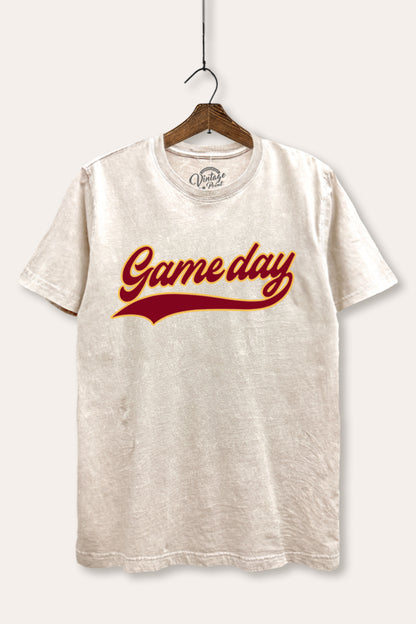 Game Day Varsity Sports Graphic Mineral Wash Relaxed Tee