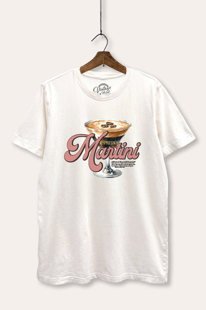 Espresso Martini Graphic Mineral Wash Relaxed Tee