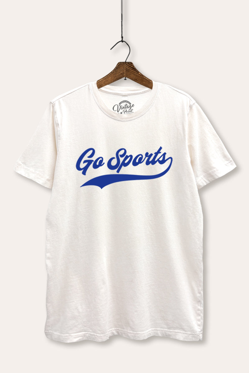 Go Sports Varsity Graphic Mineral Wash Relaxed Tee