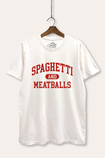 Spaghetti & Meatballs Graphic Mineral Wash Relaxed Tee