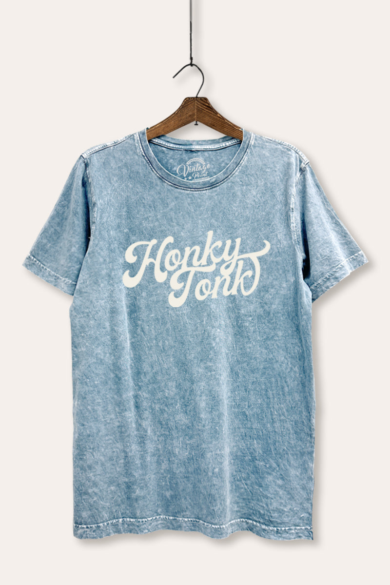 honky tonk graphic mineral wash relaxed tee