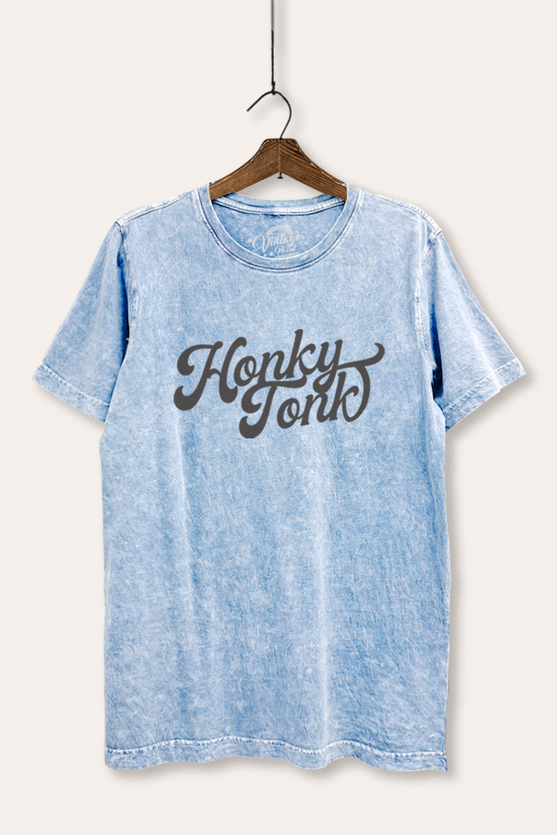 honky tonk graphic mineral wash relaxed tee