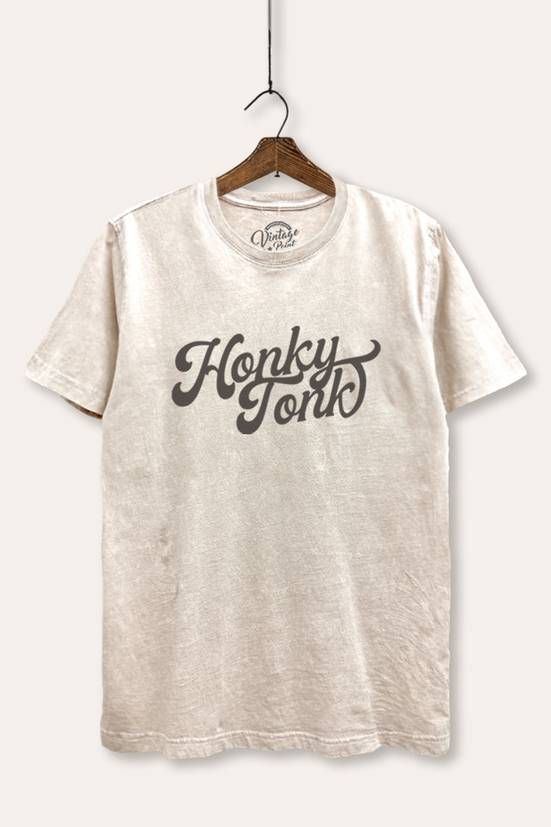 honky tonk graphic mineral wash relaxed tee