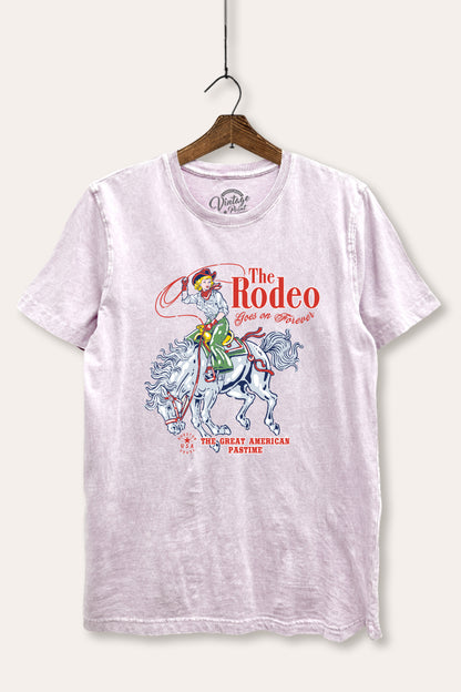 The Rodeo American Pastime Graphic Mineral Wash Relaxed Tee