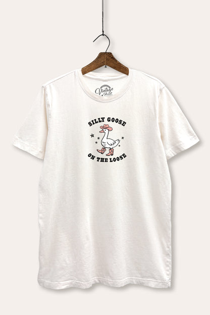 Silly Goose Western Graphic Mineral Wash Relaxed Tee