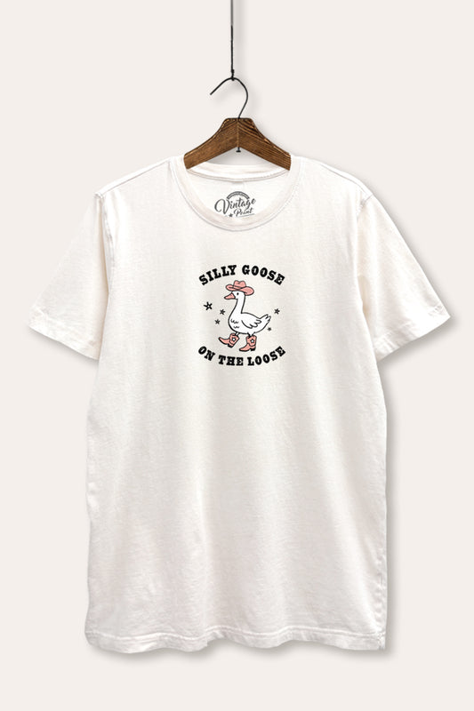 Silly Goose Western Graphic Mineral Wash Relaxed Tee