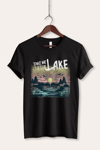 Take Me To The Lake Graphic Women's Jersey Tee