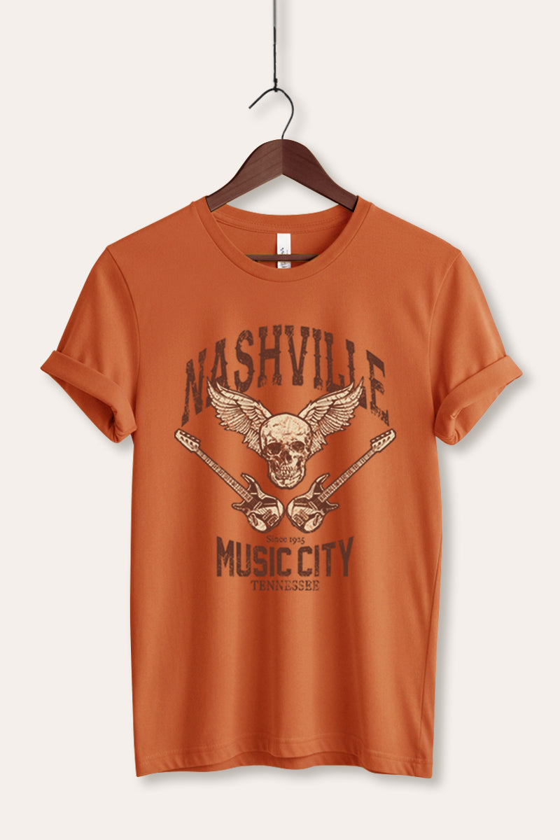 nashville music city graphic bella+canvas® tee