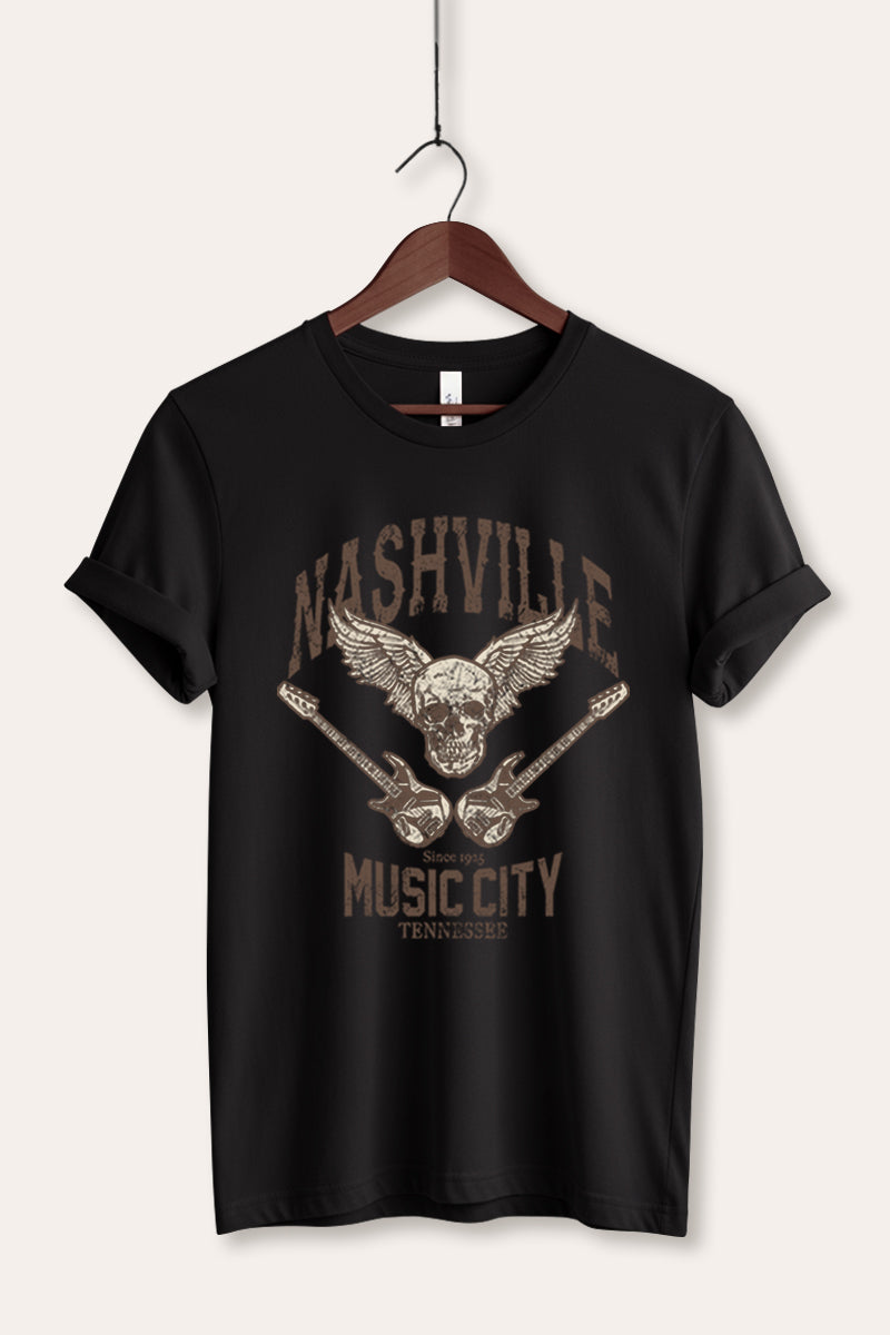 nashville music city graphic bella+canvas® tee