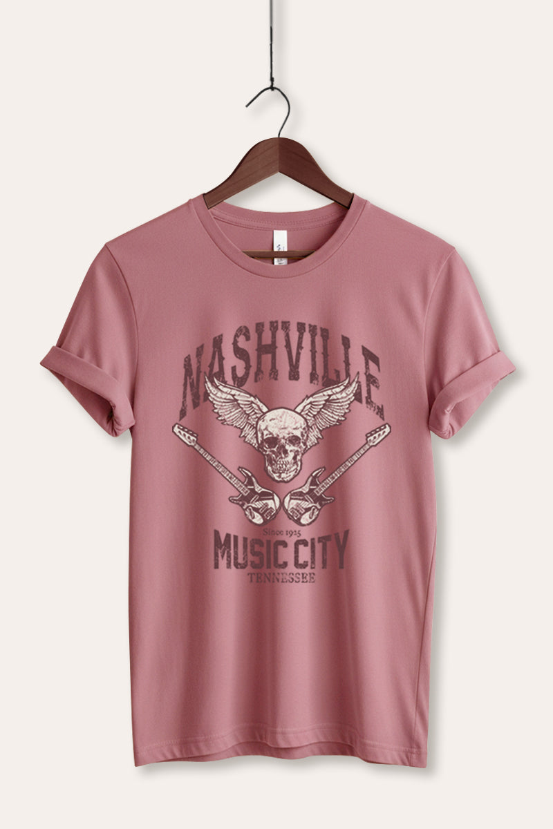 nashville music city graphic bella+canvas® tee