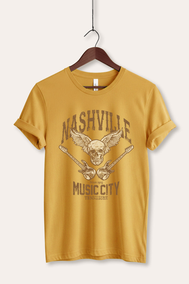 nashville music city graphic bella+canvas® tee