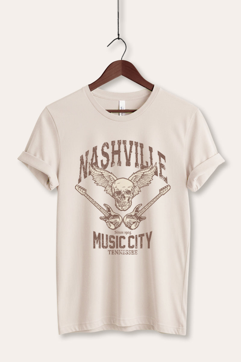 nashville music city graphic bella+canvas® tee