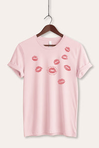 kiss mark lips graphic bella+canvas® tee