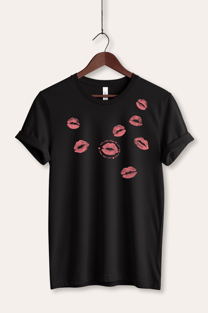 Kiss Mark Lips Graphic Women's Jersey Tee