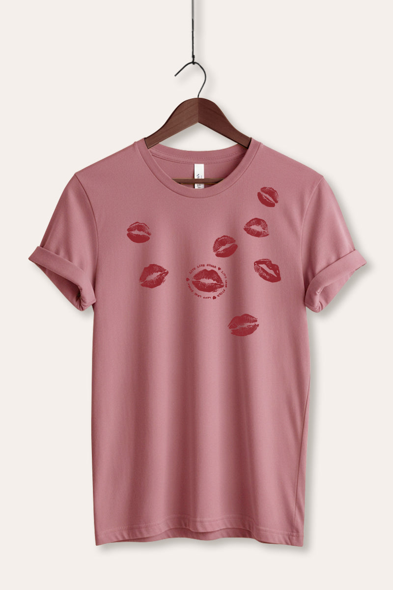 Kiss Mark Lips Graphic Women's Jersey Tee