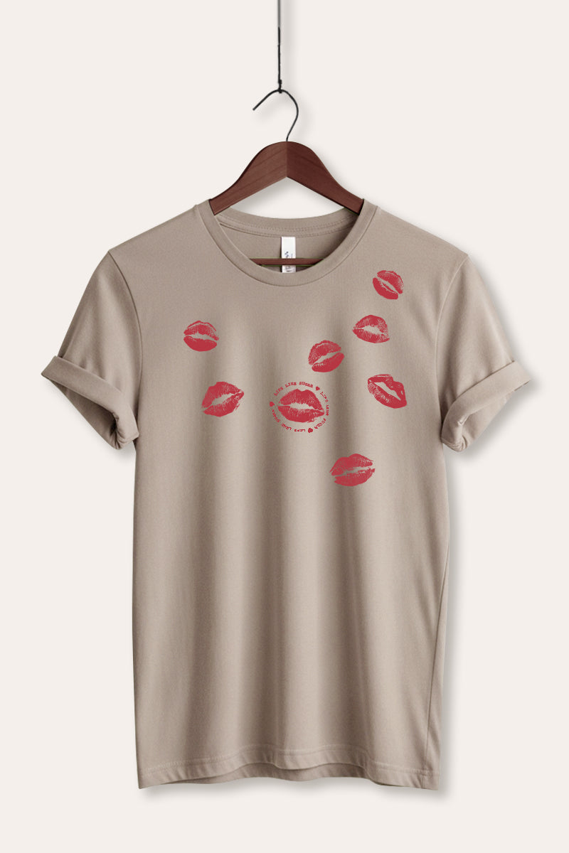 Kiss Mark Lips Graphic Women's Jersey Tee