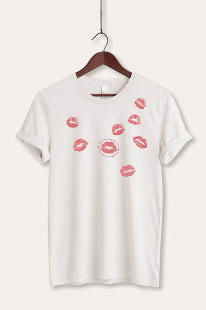 Kiss Mark Lips Graphic Women's Jersey Tee
