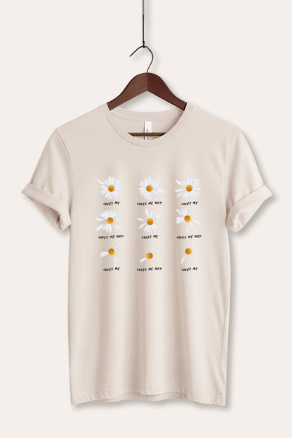 Loves Me Flower Graphic Women's Jersey Tee