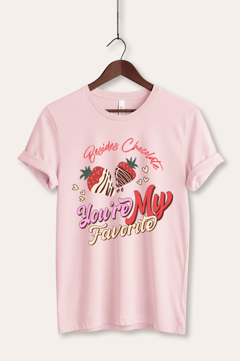 You're My Favorite Typography Women's Jersey Tee