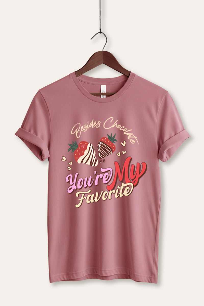 You're My Favorite Typography Women's Jersey Tee
