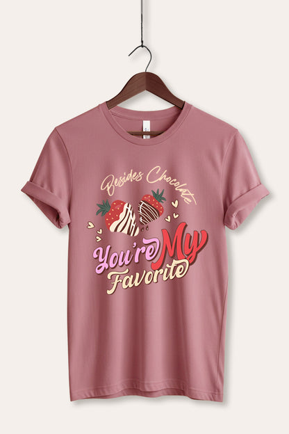 You're My Favorite Typography Women's Jersey Tee