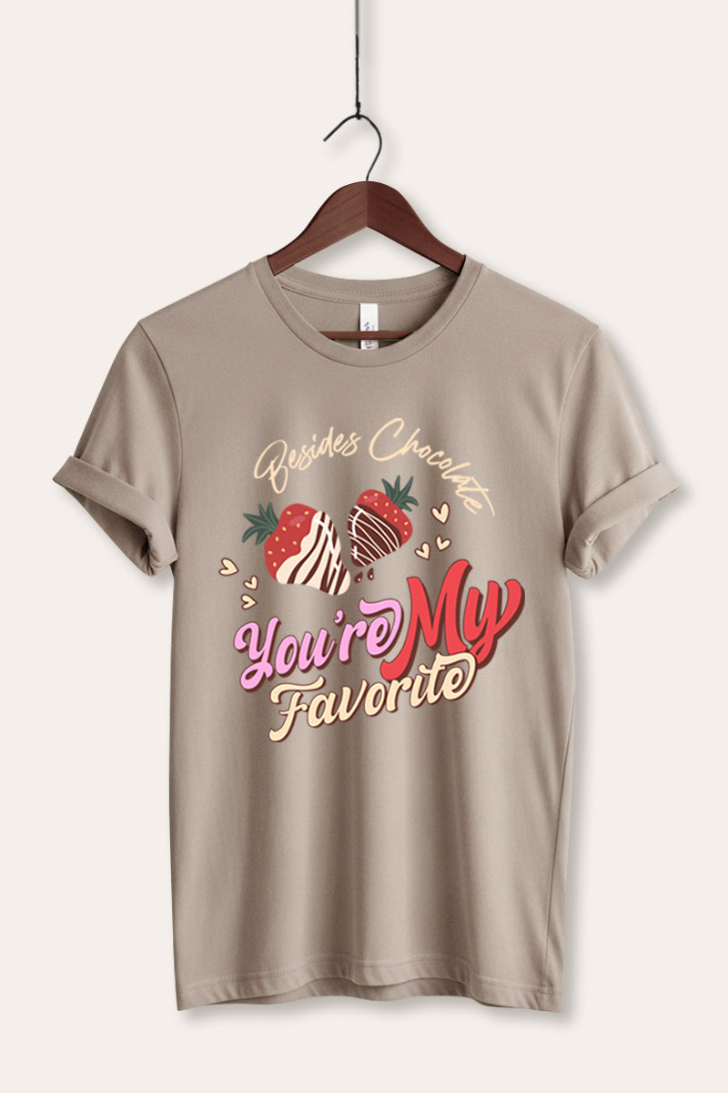 You're My Favorite Typography Women's Jersey Tee