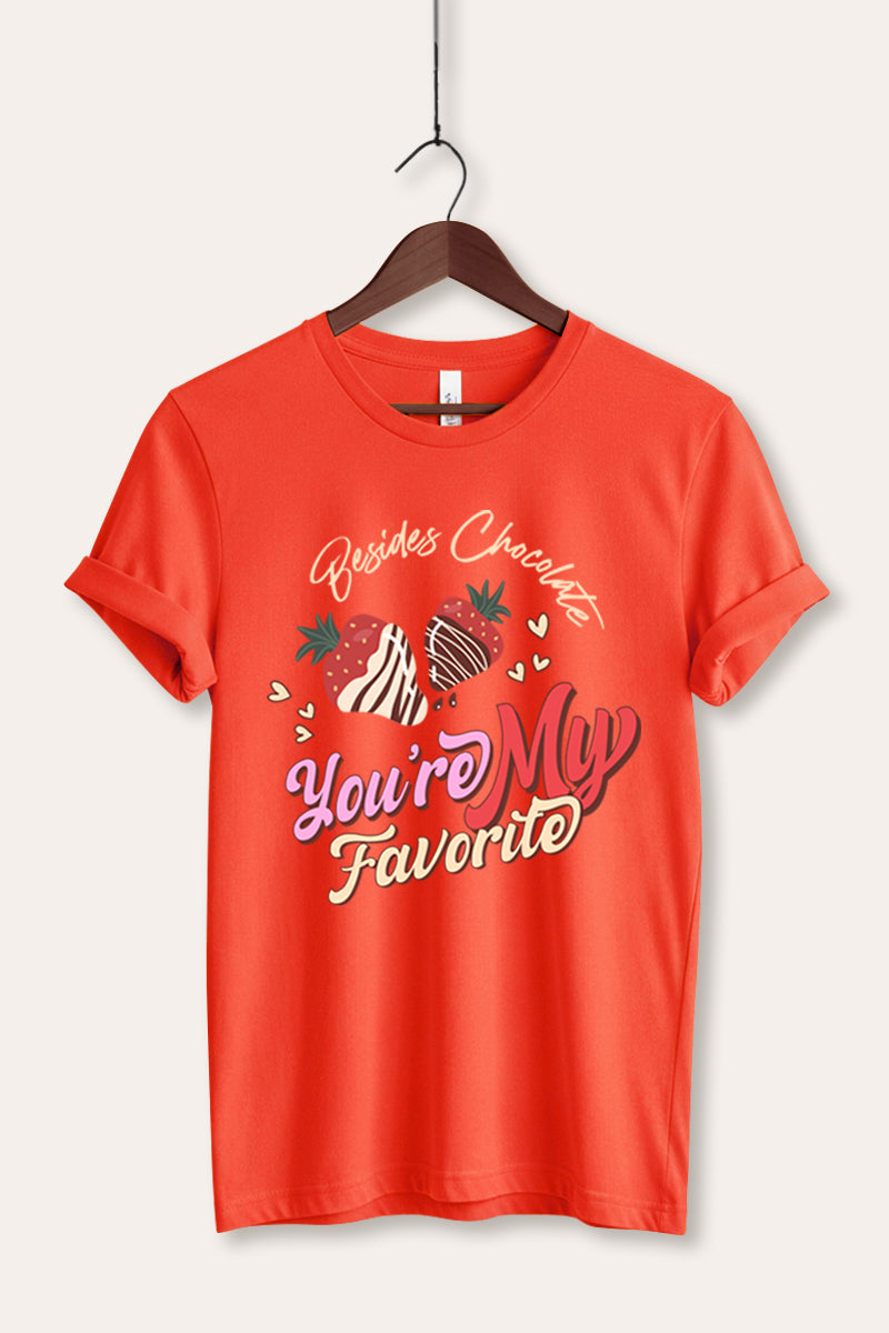 You're My Favorite Typography Women's Jersey Tee
