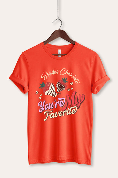 You're My Favorite Typography Women's Jersey Tee