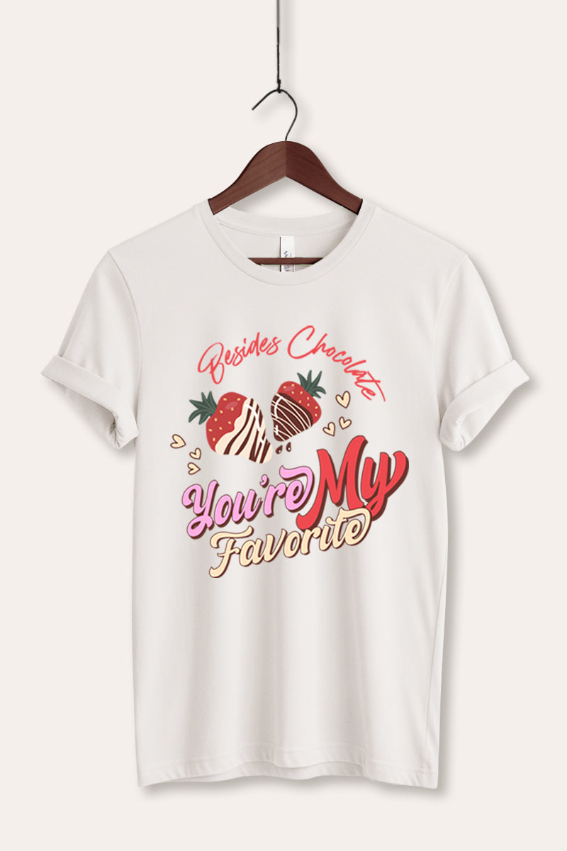 You're My Favorite Typography Women's Jersey Tee