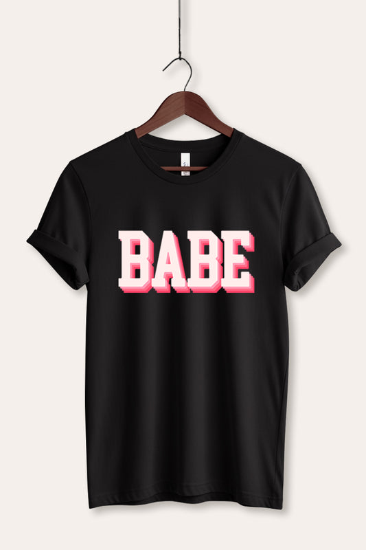 Babe Lettering Graphic Women's Jersey Tee