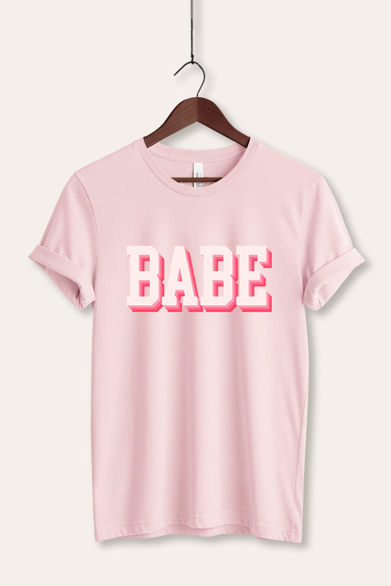 Babe Lettering Graphic Women's Jersey Tee