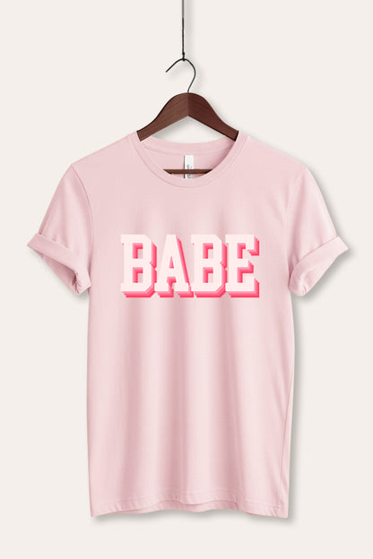 Babe Lettering Graphic Women's Jersey Tee