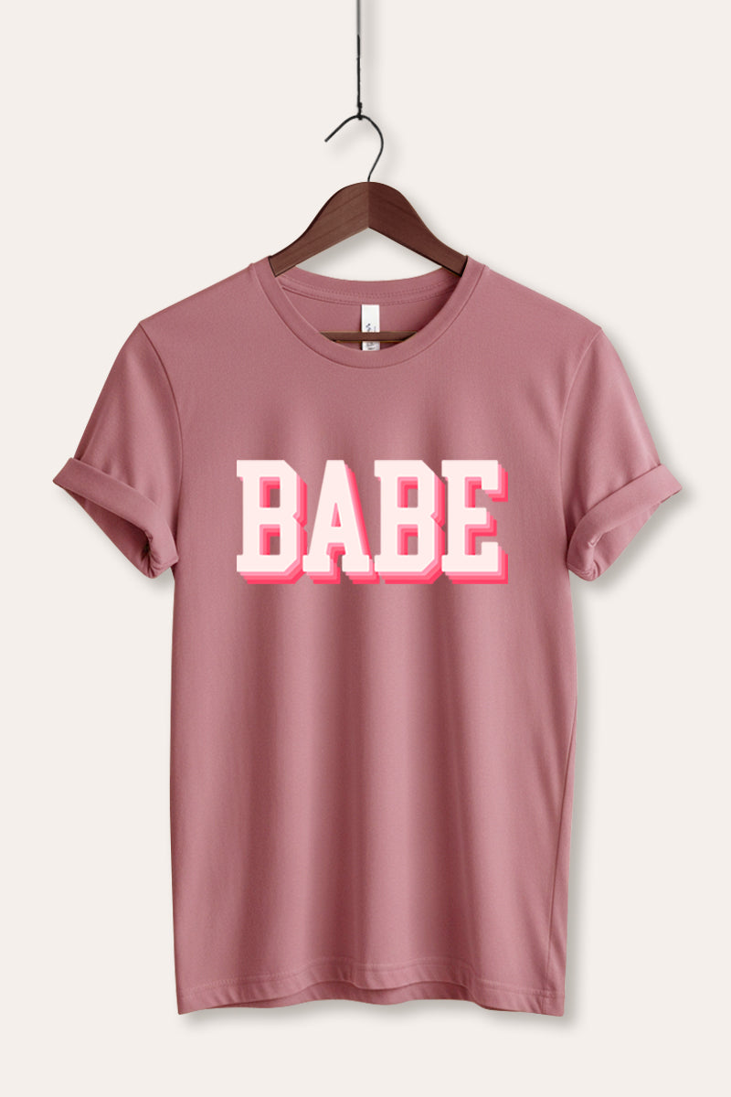 Babe Lettering Graphic Women's Jersey Tee