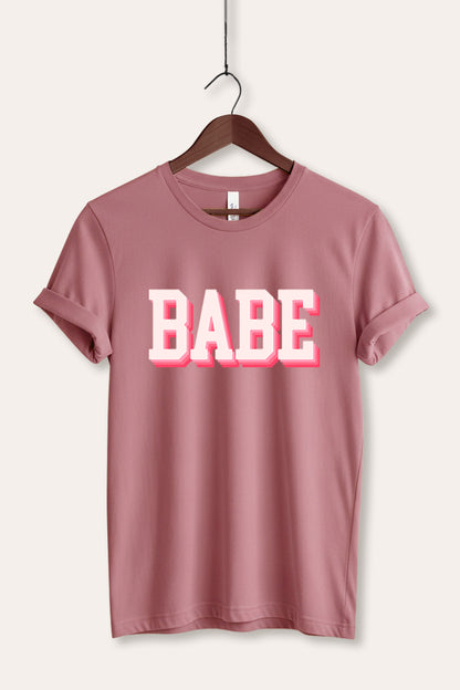 Babe Lettering Graphic Women's Jersey Tee