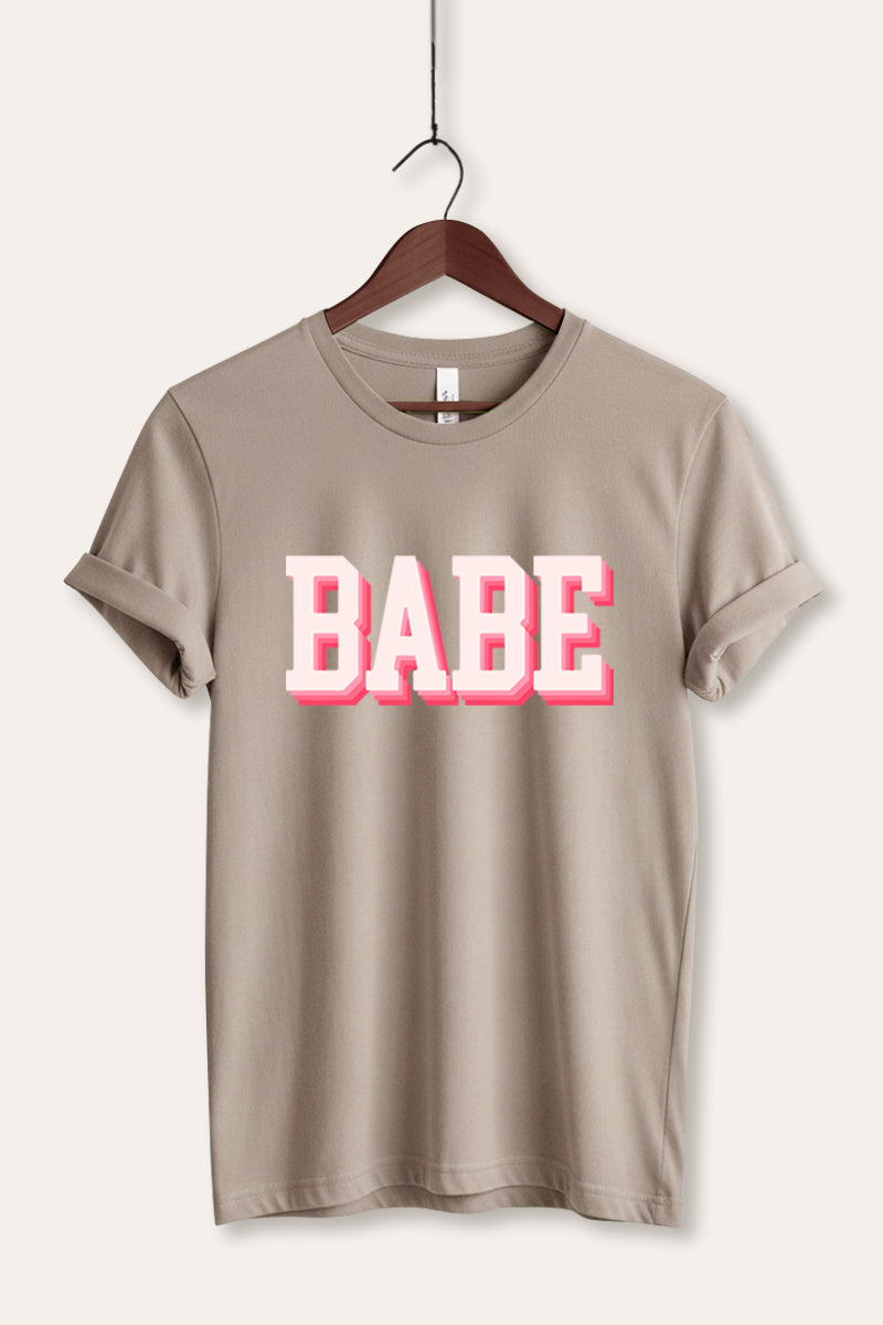 Babe Lettering Graphic Women's Jersey Tee