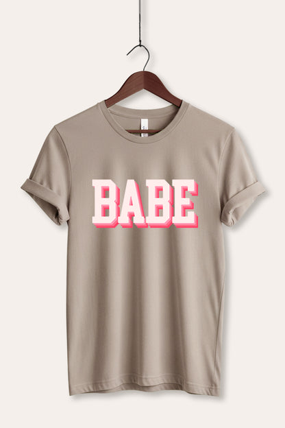 Babe Lettering Graphic Women's Jersey Tee