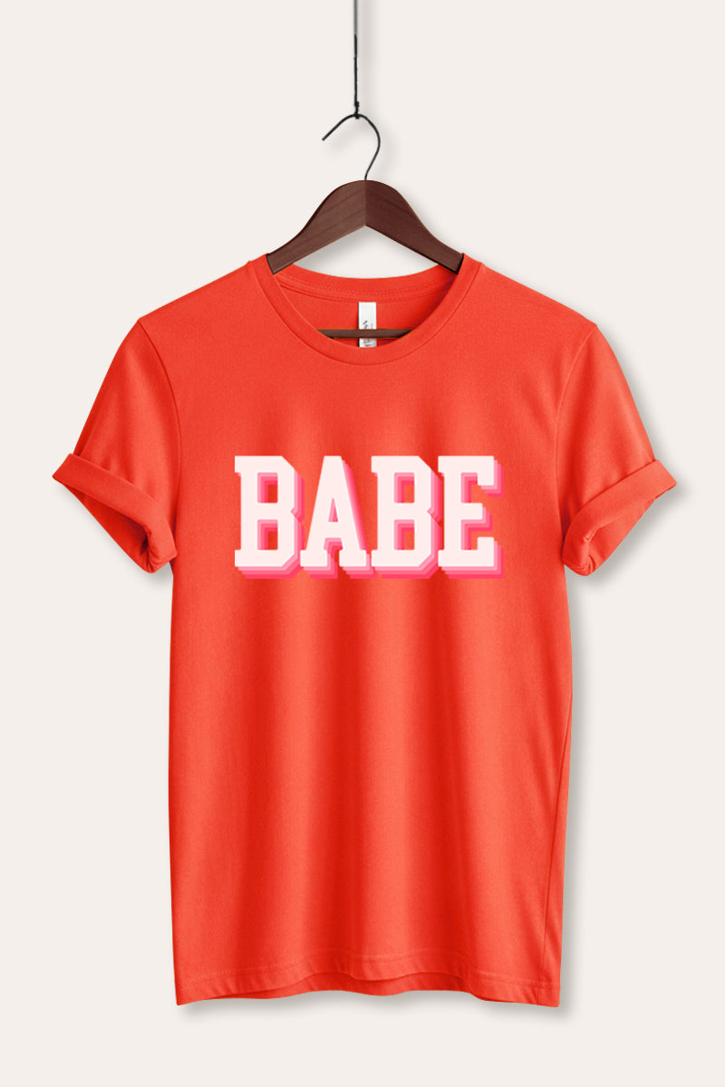Babe Lettering Graphic Women's Jersey Tee