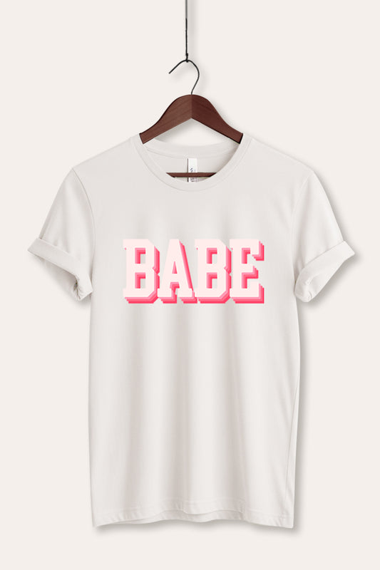 Babe Lettering Graphic Women's Jersey Tee