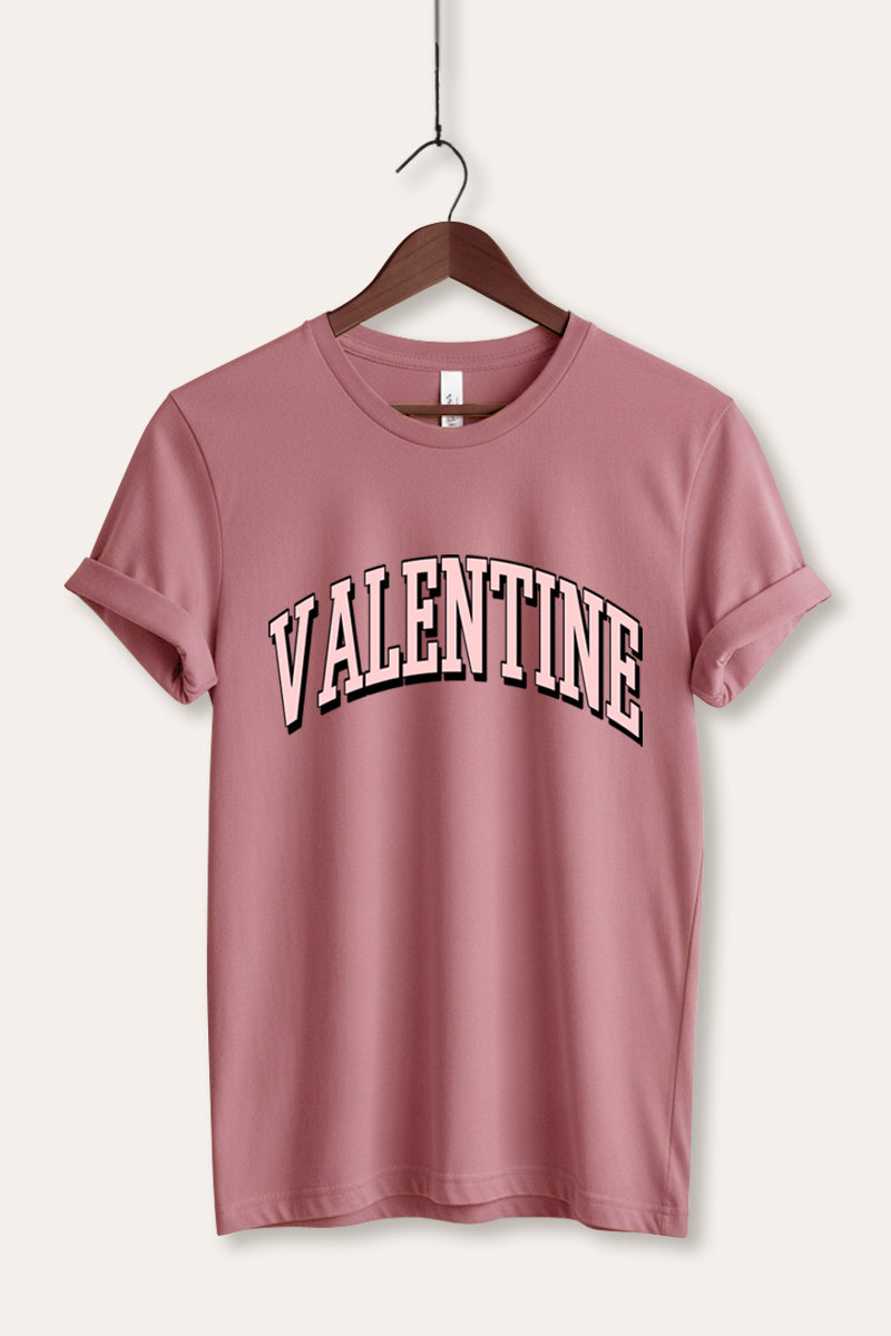 Valentine Collegiate Graphic Women's Jersey Tee