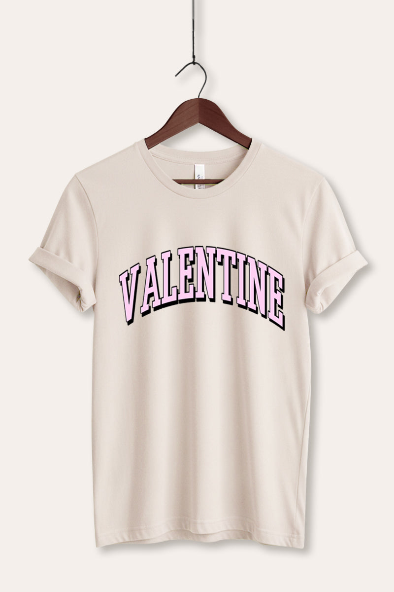 Valentine Collegiate Graphic Women's Jersey Tee