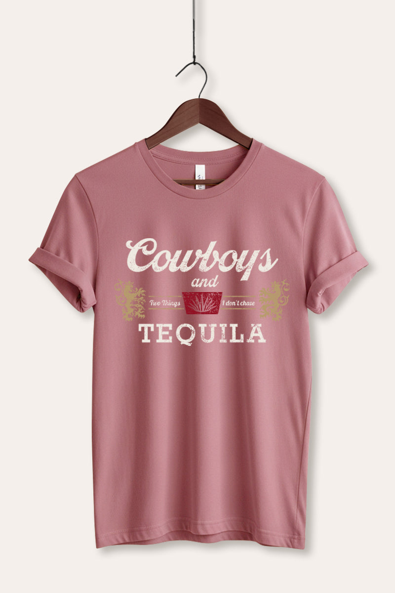 "cowboys & tequila" graphic bella+canvas® tee