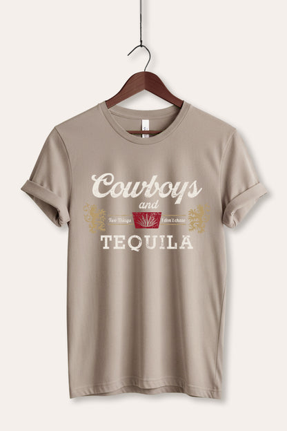 Cowboys & Tequila Western Graphic Women's Jersey Tee