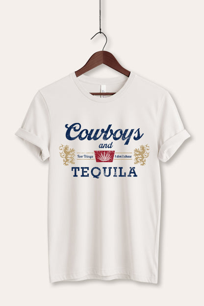 Cowboys & Tequila Western Graphic Women's Jersey Tee