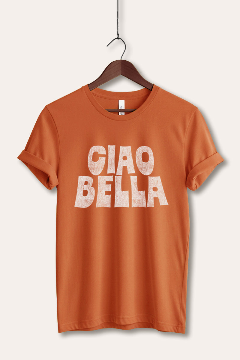 "ciao bella" graphic bella+canvas® tee