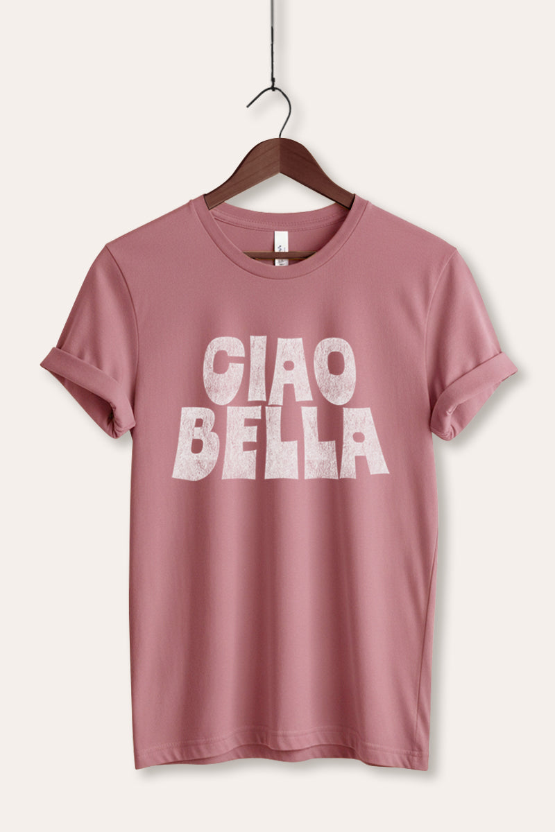 "ciao bella" graphic bella+canvas® tee