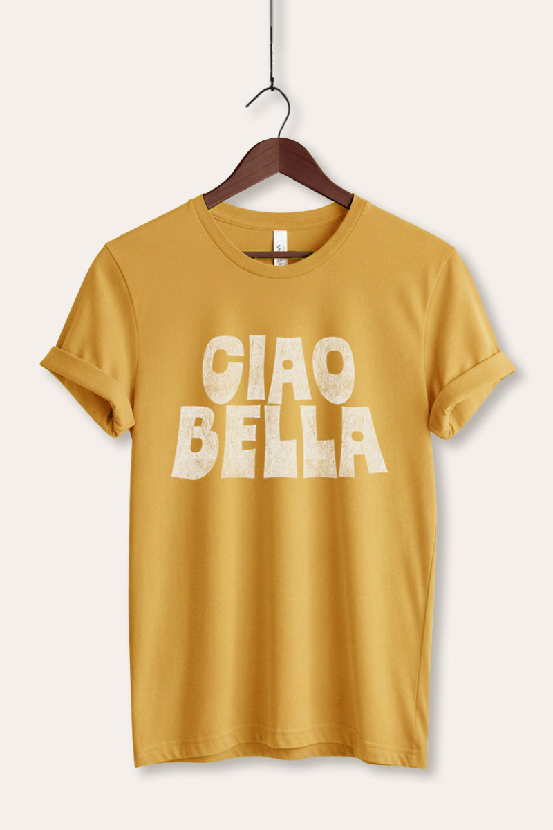 "ciao bella" graphic bella+canvas® tee